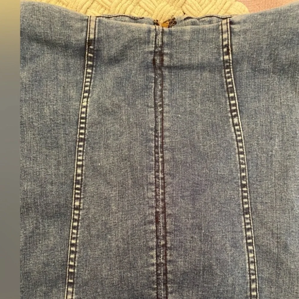 Free People Stretch Denim Mini Skirt Size 6